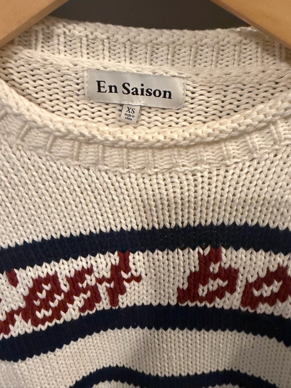 En Saison Helena Striped Boat Neck Sweater - Picture 5 of 9